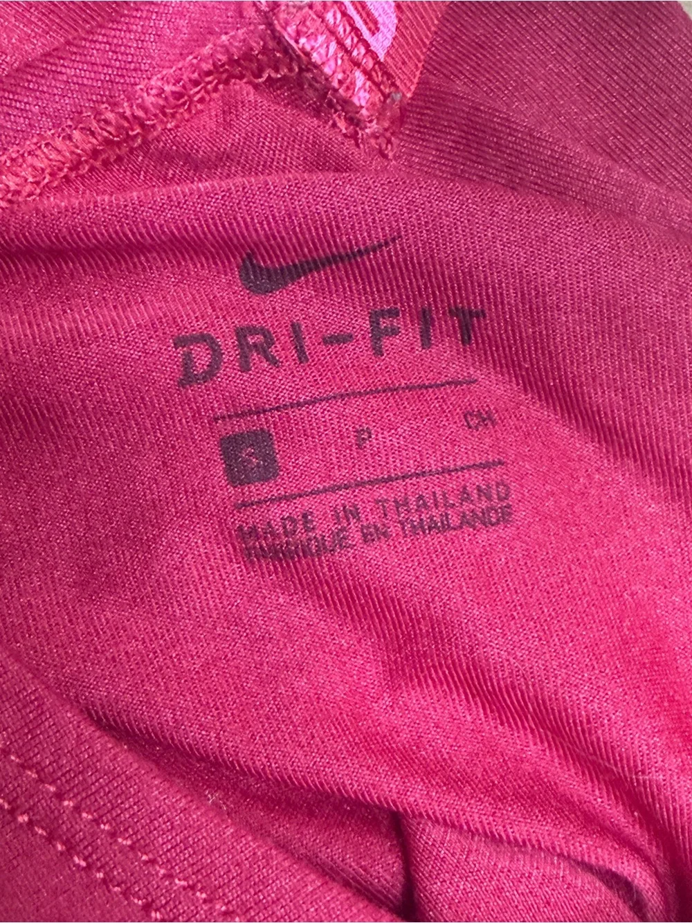 Nike Women's Burgundy Tank Top with Hot Pink Straps